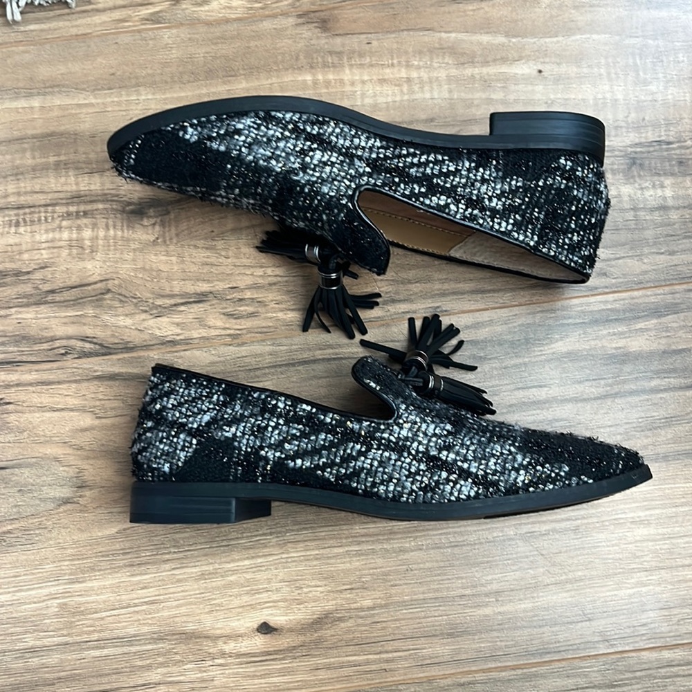 black franco sarto loafers - sz 7.5